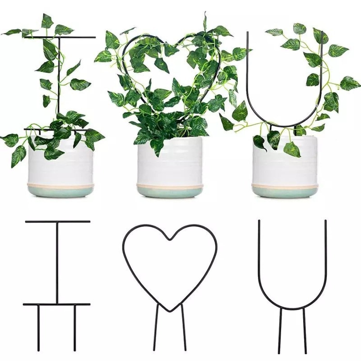 фото Металлическая подставка агро мадана для растений i love you 114260