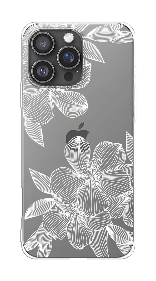

Чехол на Apple iPhone 16 Pro Max "Крокус", Белый;прозрачный, 16350-1