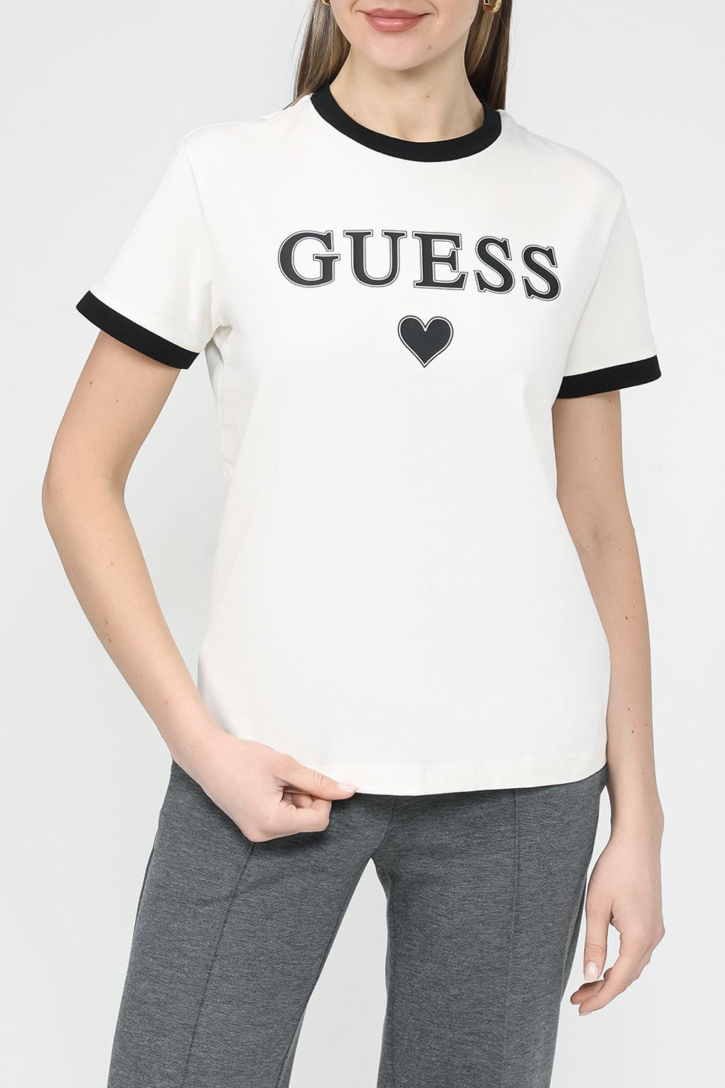 Футболка женская Guess V4RI04 K8FQ4 белая L