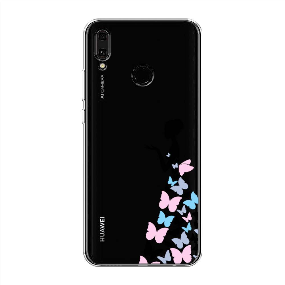 фото Чехол awog "платье из бабочек" для huawei y9 2019