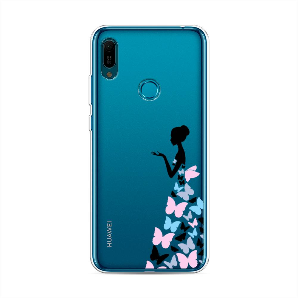 фото Чехол awog "платье из бабочек" для huawei y6 2019