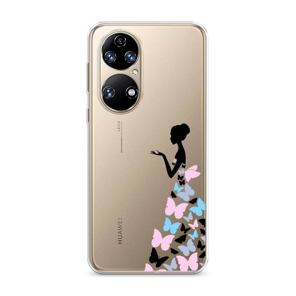 фото Чехол awog "платье из бабочек" для huawei p50