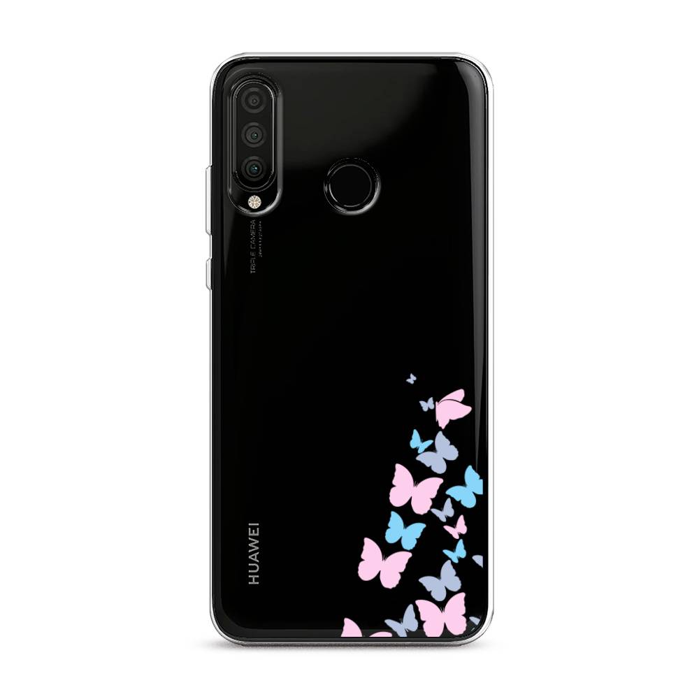 фото Чехол awog "платье из бабочек" для huawei p30 lite