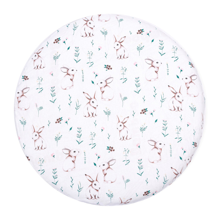 

Простынь на резинке Forest kids для круглого матраса 75х75 Rabbit/Белый