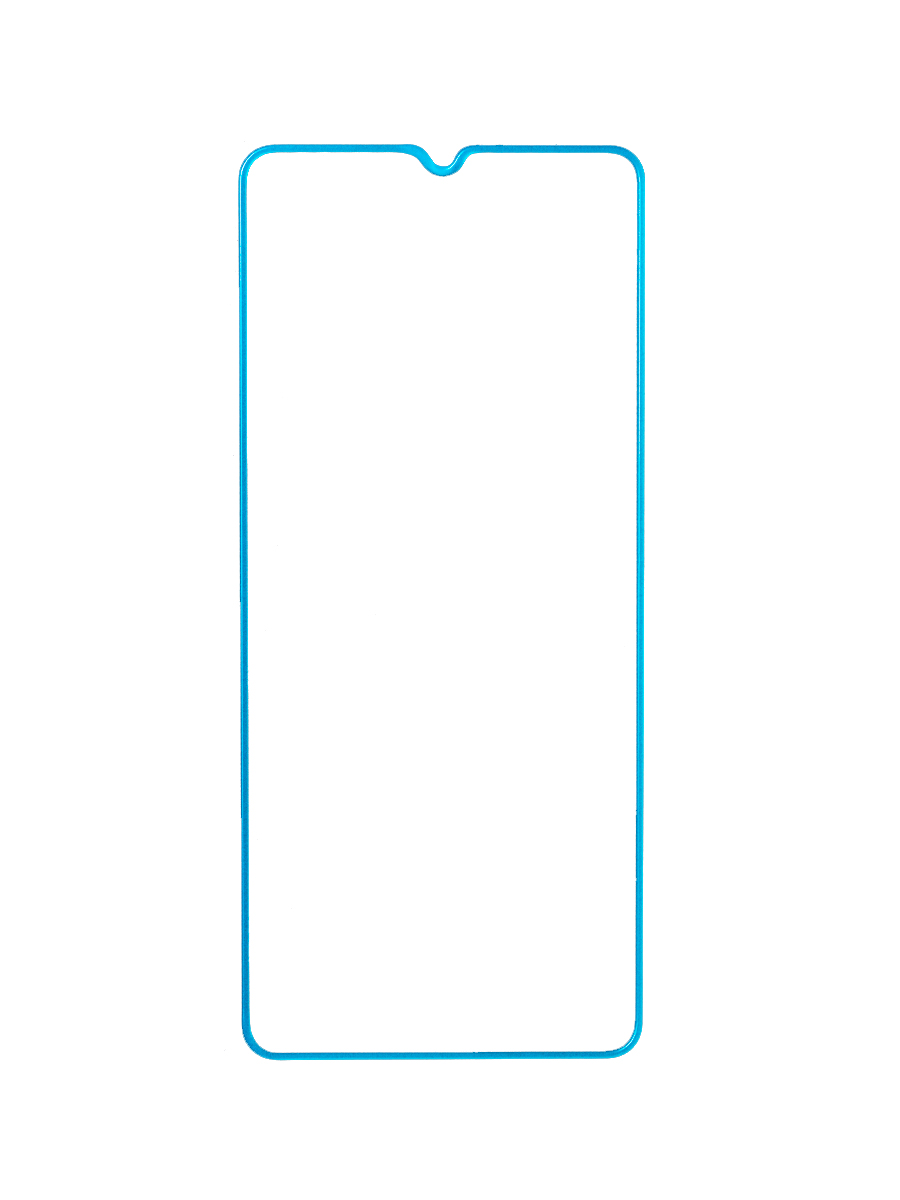

Защитное стекло для Samsung Galaxy A31/A32/A22/M22 с синей светящейся рамкой, ZTG-N-SAM-A315