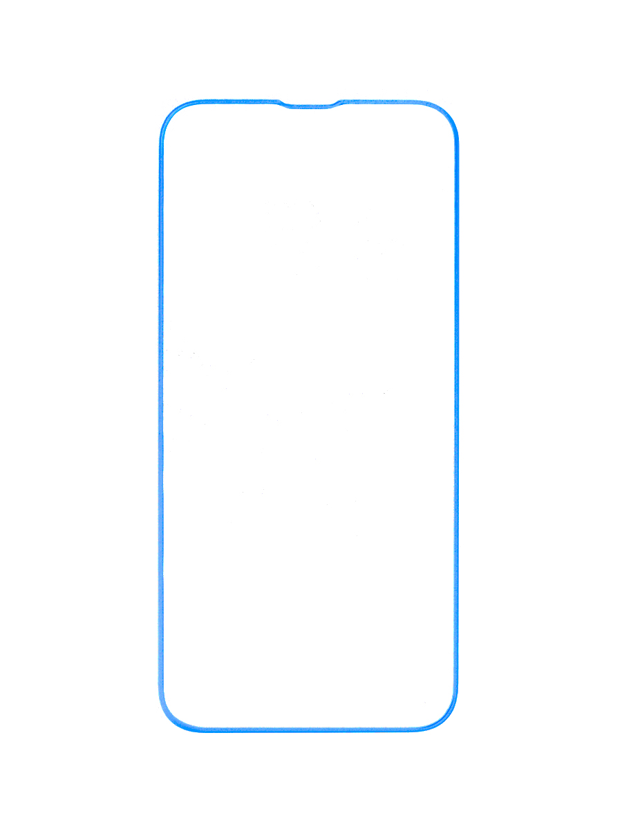 

Защитное стекло для iPhone 13/13 Pro с синей светящейся рамкой, ZTG-N-APL-13