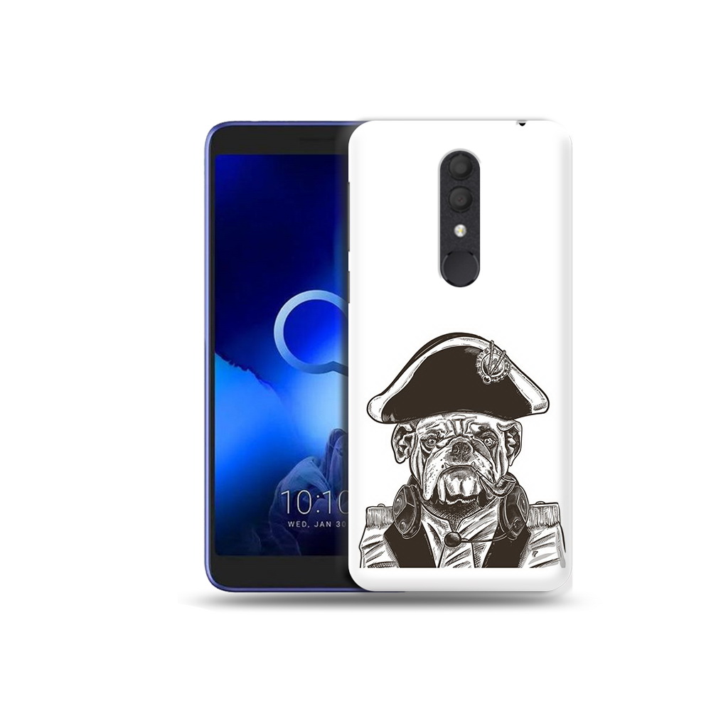 

Чехол MyPads Tocco для Alcatel 1X мопс генерал (PT133941.659.483), Прозрачный, Tocco