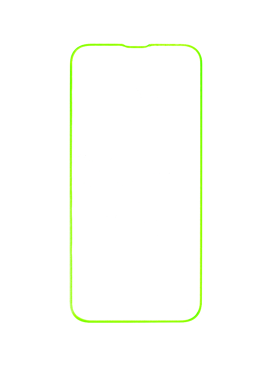 

Защитное стекло для iPhone 13/13 Pro с желтой светящейся рамкой, ZTG-N-APL-13