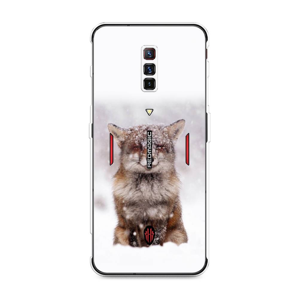 

Чехол на ZTE Nubia Red Magic 6 "Зимняя лиса", Белый;серый;коричневый, 135150-1