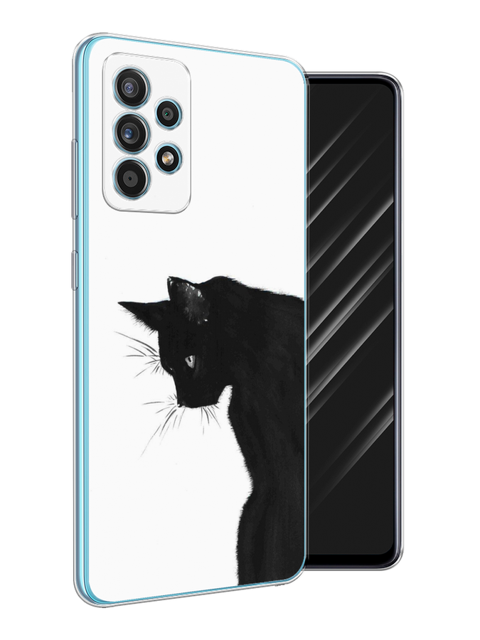 

Чехол Awog на Samsung Galaxy A52s / Самсунг A52s "Black cat", Разноцветный, 2106550-1
