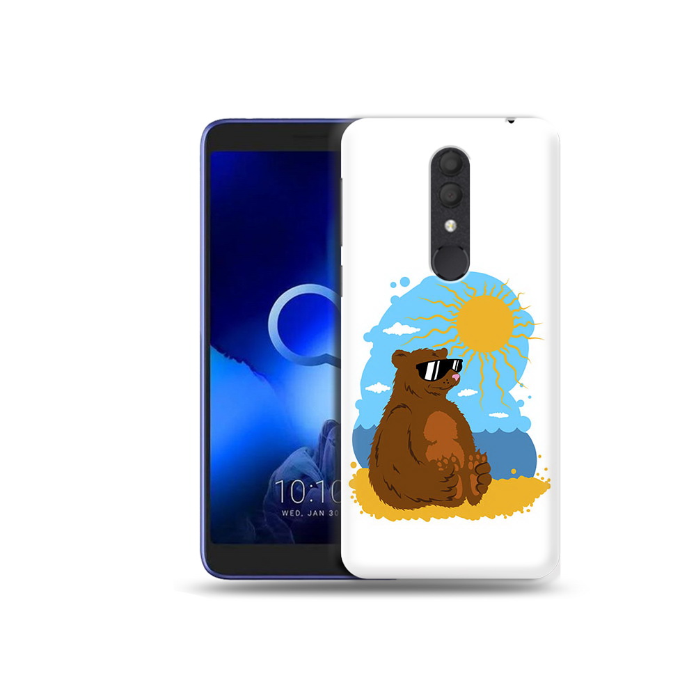 

Чехол MyPads Tocco для Alcatel 1X медведь на чиле (PT133941.659.468), Прозрачный, Tocco