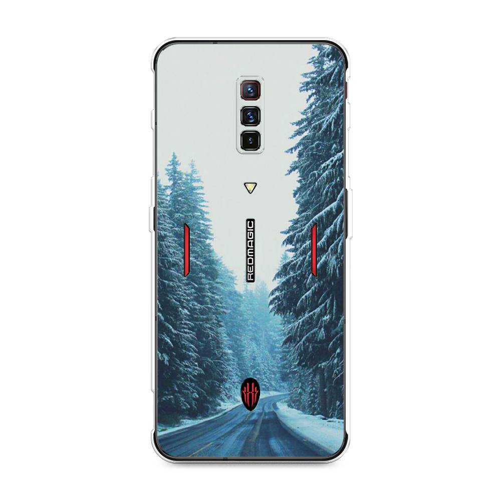 

Чехол на ZTE Nubia Red Magic 6 "Зима 9", Бежевый;голубой;черный, 135150-2