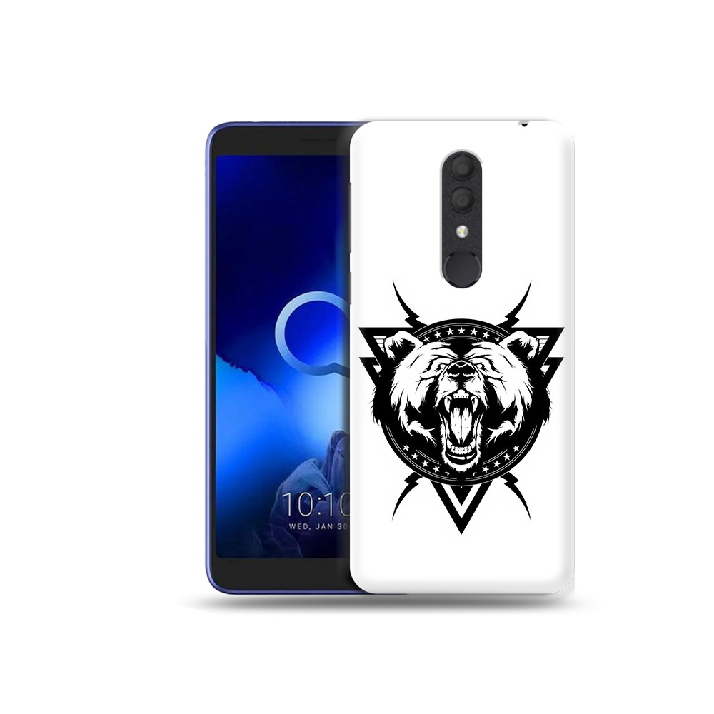 

Чехол MyPads Tocco для Alcatel 1X медведь в треугольнике (PT133941.659.464), Прозрачный, Tocco