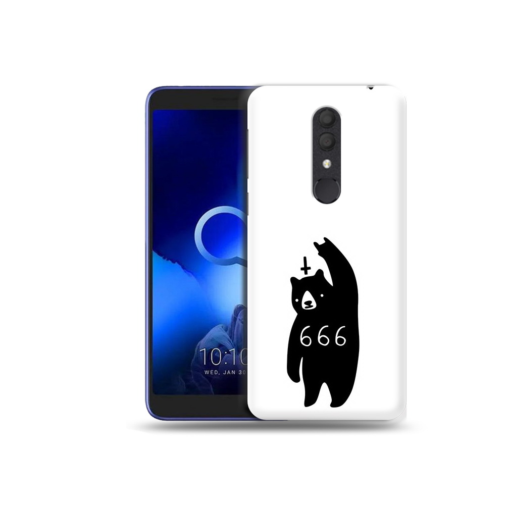 

Чехол MyPads Tocco для Alcatel 1X медведь 666 (PT133941.659.462), Прозрачный, Tocco