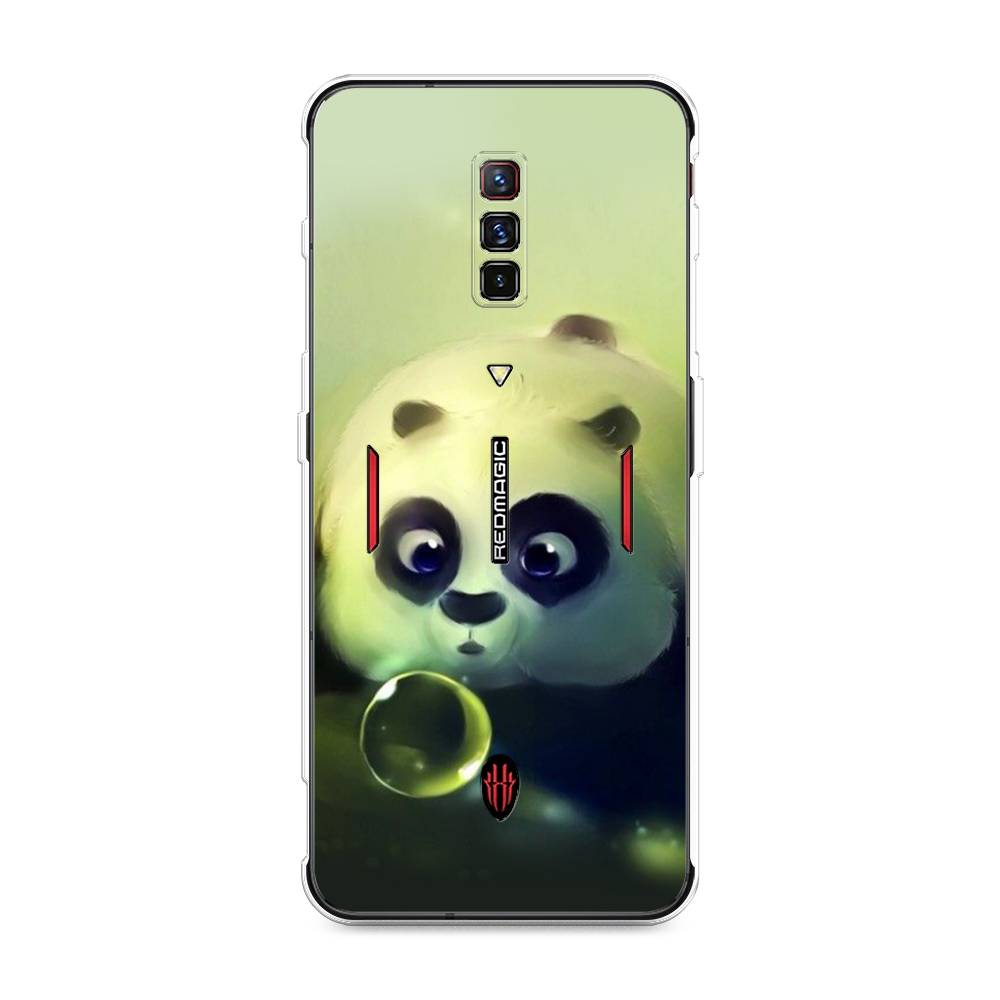 

Чехол на ZTE Nubia Red Magic 6 "Малыш панды", Зеленый;черный;серый, 135150-1
