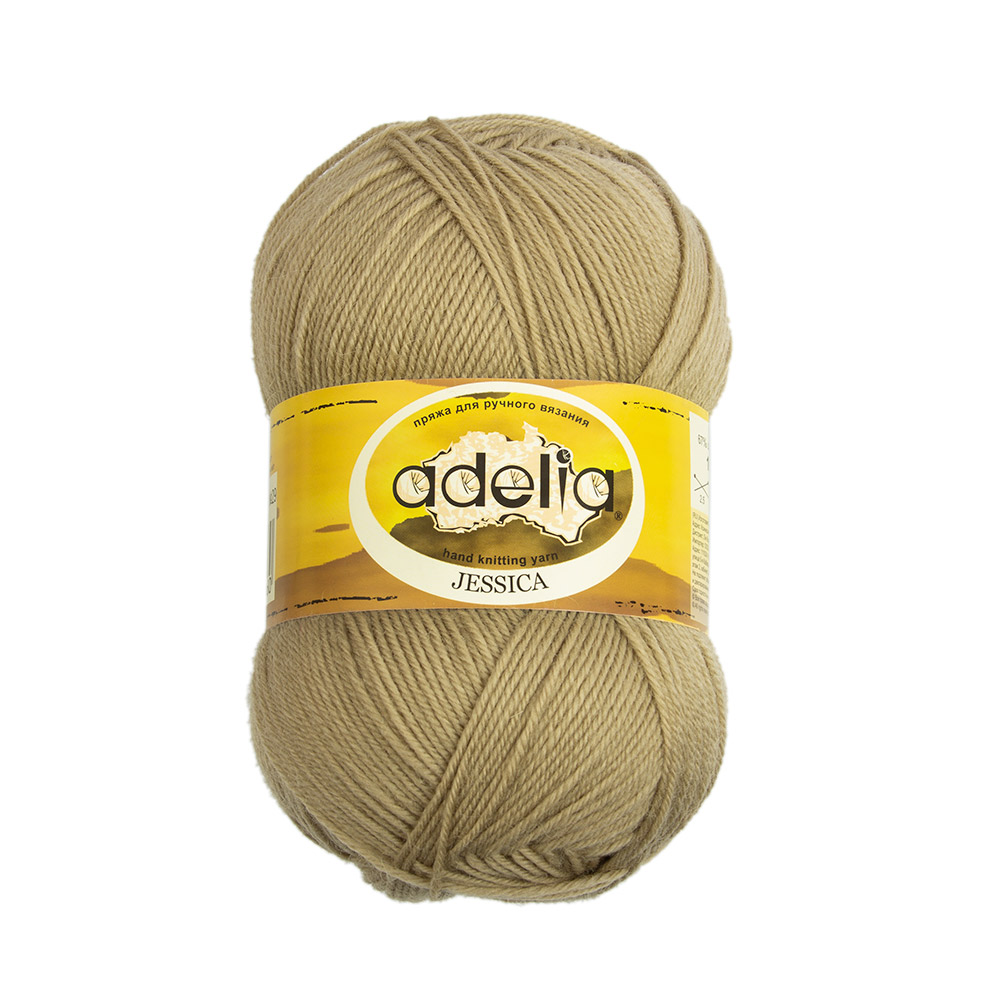 

Пряжа Adelia Jessica, 5 шт. по 100 г. 260 м №29 св.оливковый, Зеленый, JESSICA