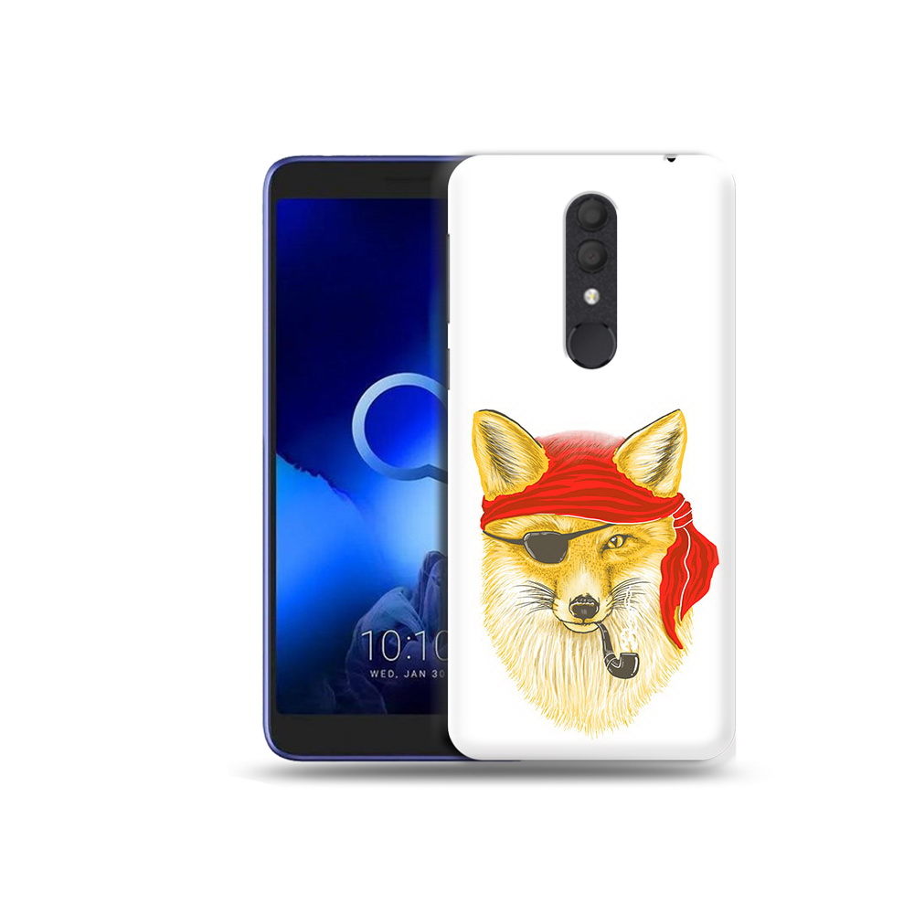 

Чехол MyPads Tocco для Alcatel 1X лиса-пират (PT133941.659.440), Прозрачный, Tocco