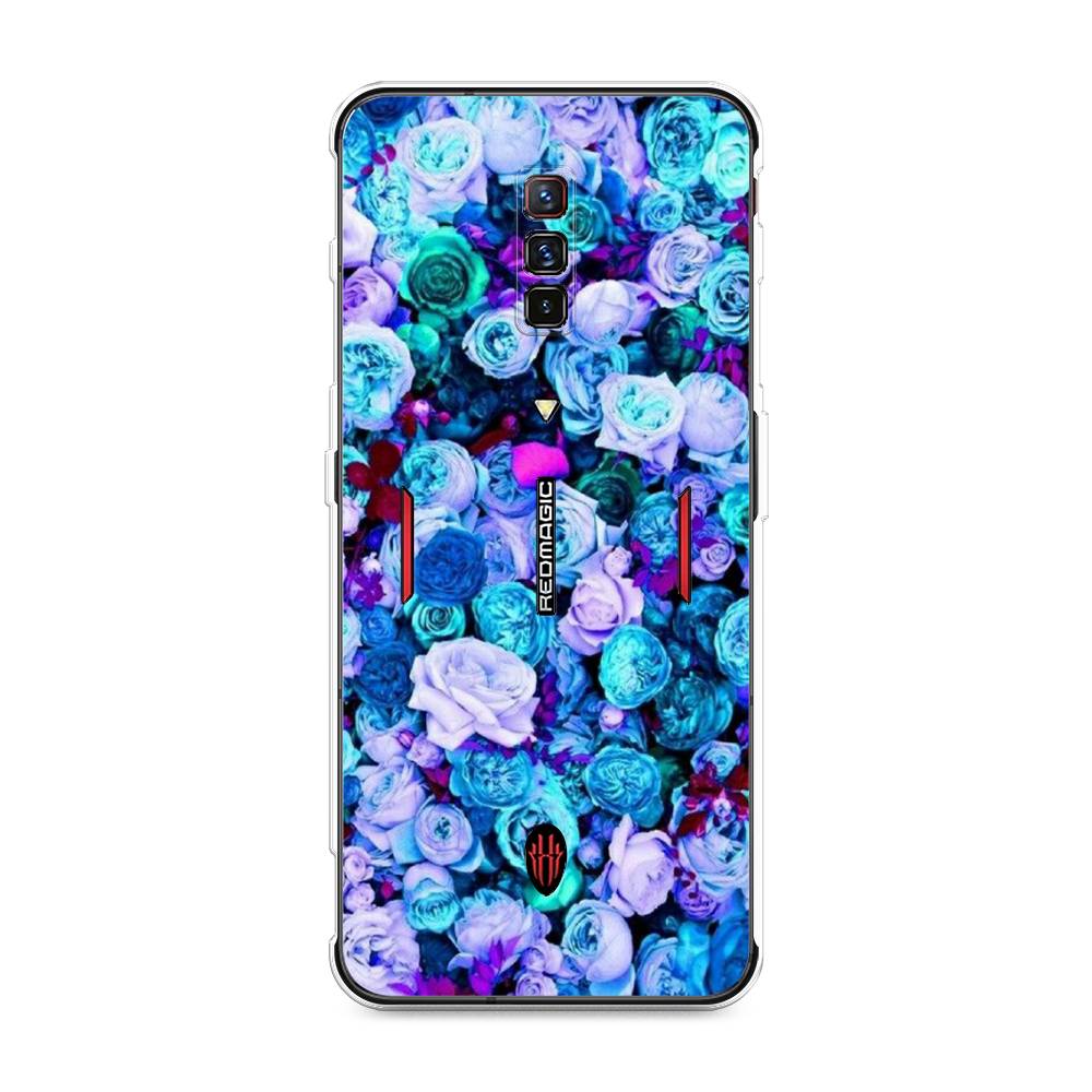 

Чехол на ZTE Nubia Red Magic 6 "Цветочный ковер", Фиолетовый, 135150-2