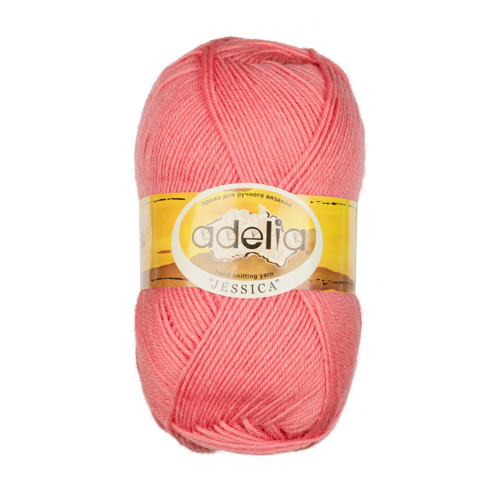

Пряжа Adelia Jessica, 5 шт. по 100 г. 260 м №24 т.розовый, JESSICA