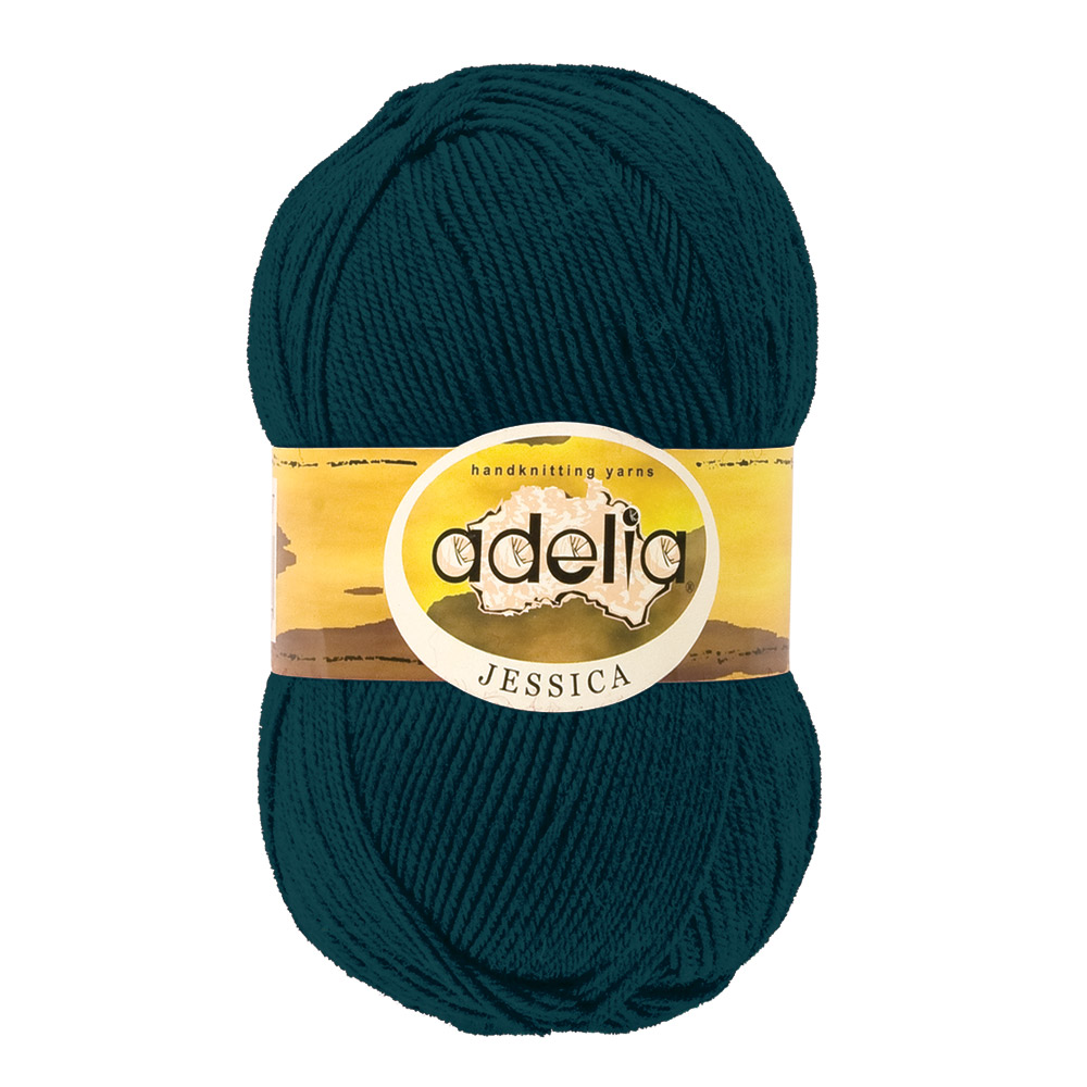

Пряжа Adelia Jessica, 5 шт. по 100 г. 260 м №16 т.зеленый, JESSICA