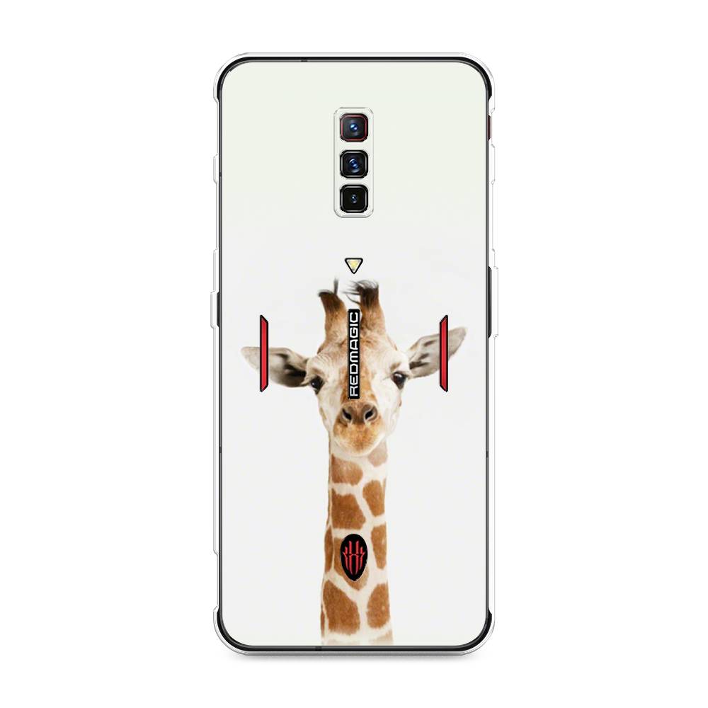 

Чехол на ZTE Nubia Red Magic 6 "Любопытный жираф", Бежевый;коричневый, 135150-1