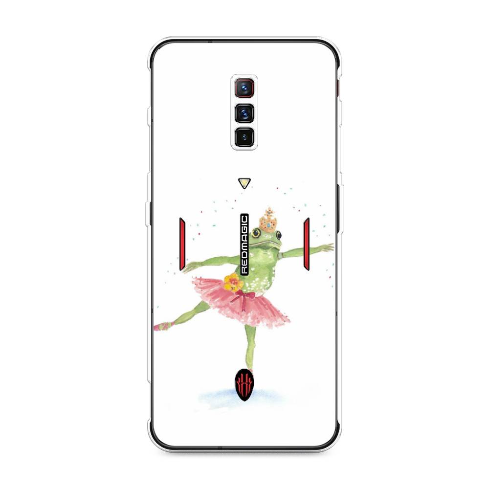 

Чехол на ZTE Nubia Red Magic 6 "Лягушка-балерина", Зеленый, 135150-4