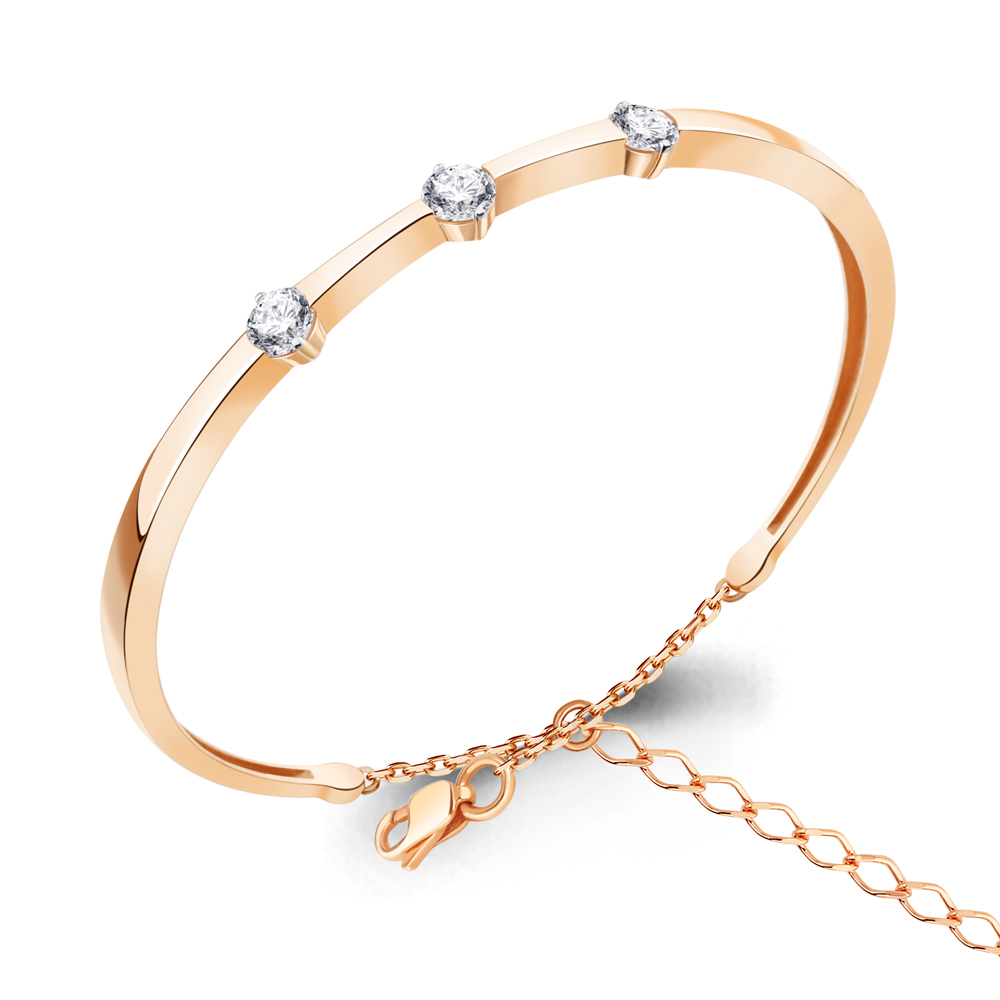 

Браслет из серебра с фианитом р.  Aquamarine 74644_925_з, 74644_925_з