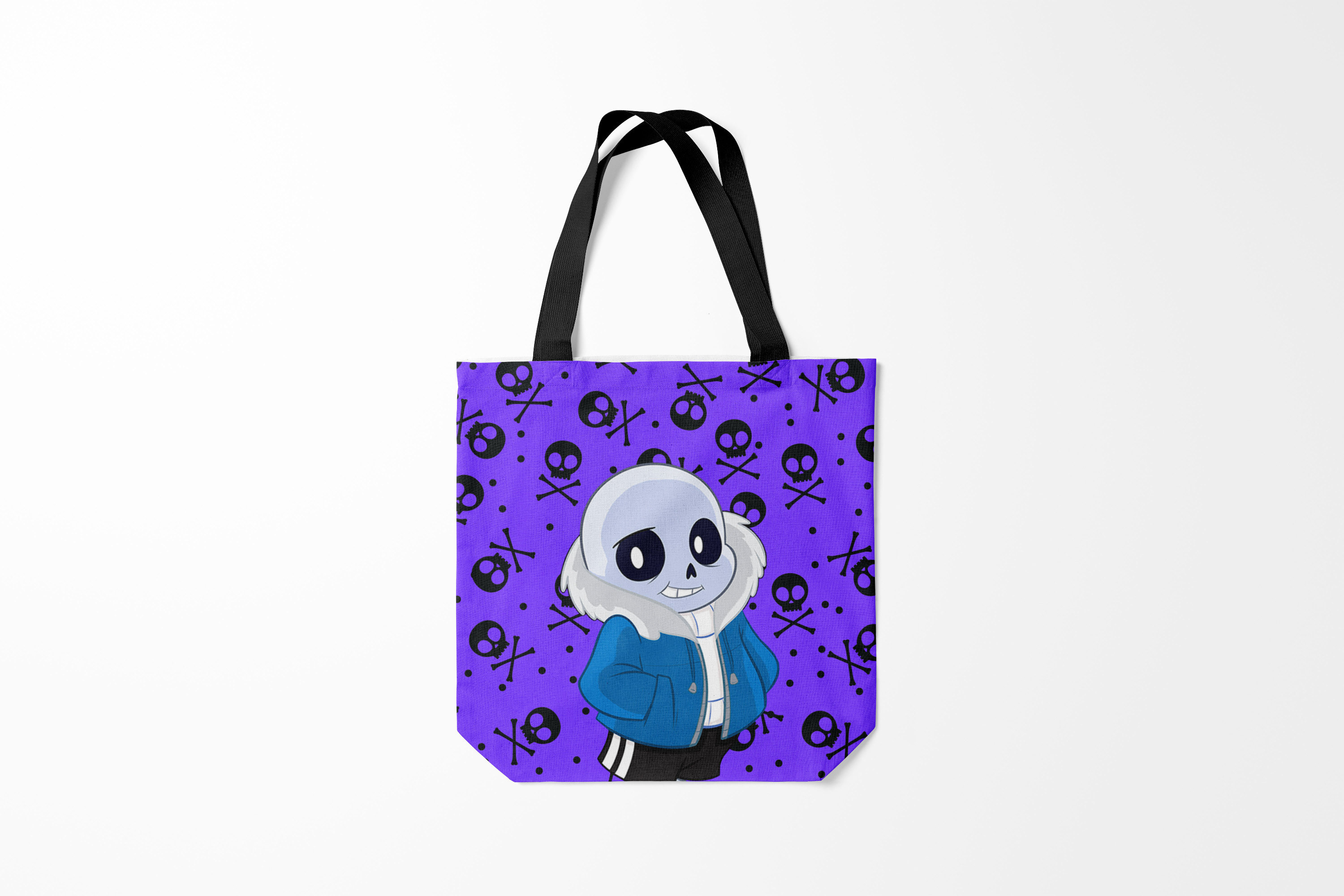 

Сумка шoппер унисекс Burnettie Черепа Санс Undertale, фиолетовый, Черепа Санс Undertale