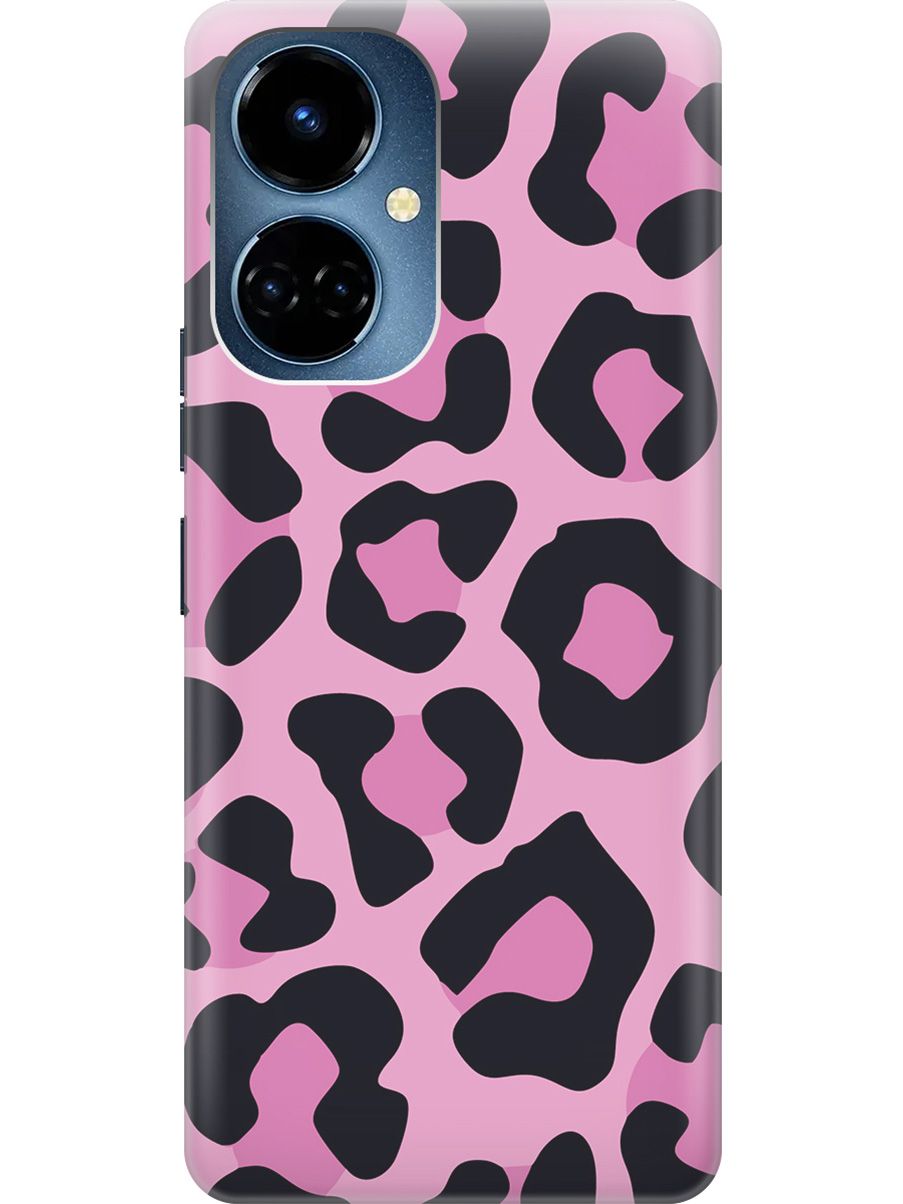 

Силиконовый чехол на Tecno Camon 19 / 19 Pro с рисунком "Паттерн розовый леопард", Розовый;черный, 20011878