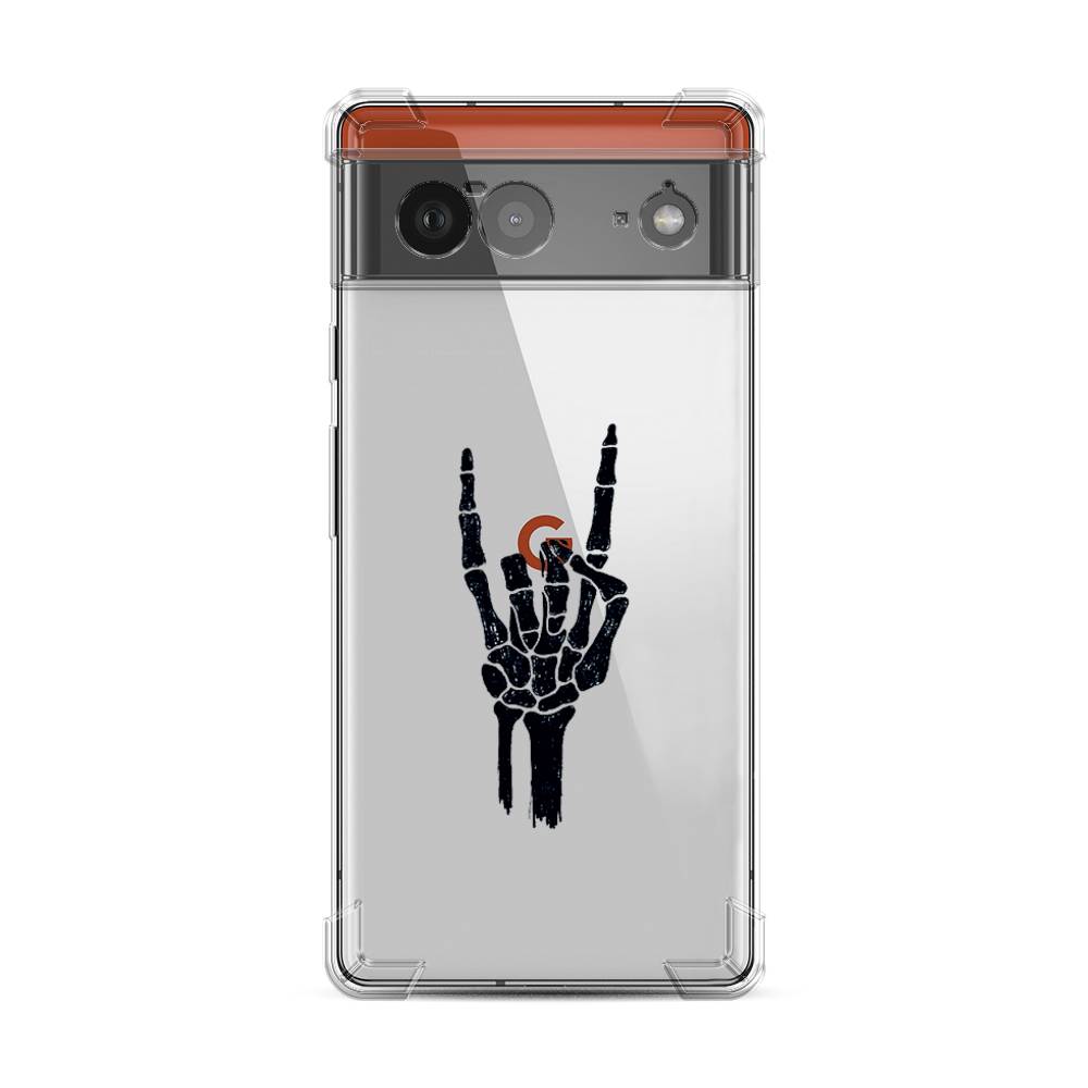 фото Противоударный силиконовый чехол "rock for a skeleton" на google pixel 6 awog