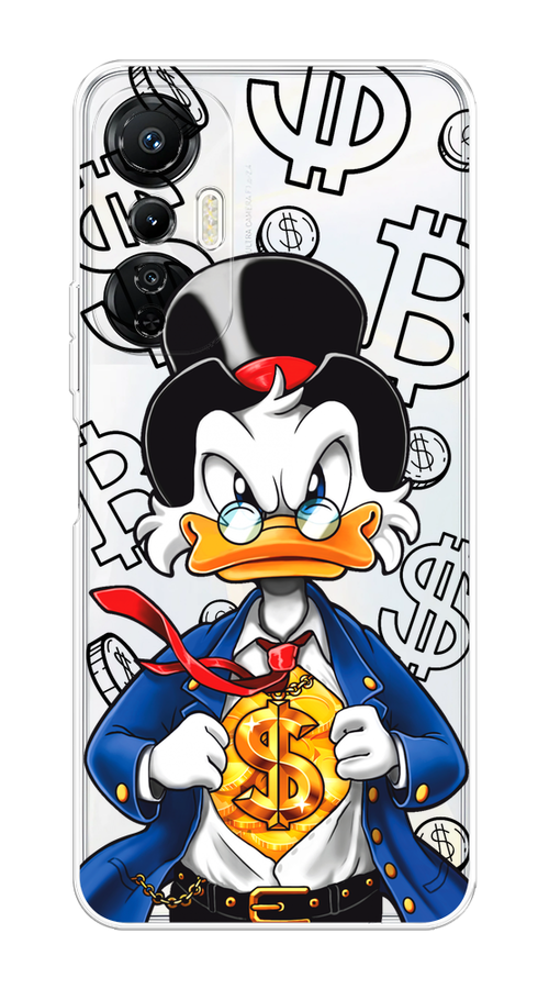 

Чехол на Infinix Hot 20S "Scrooge Goldman", Черный;белый;синий, 3103650-1