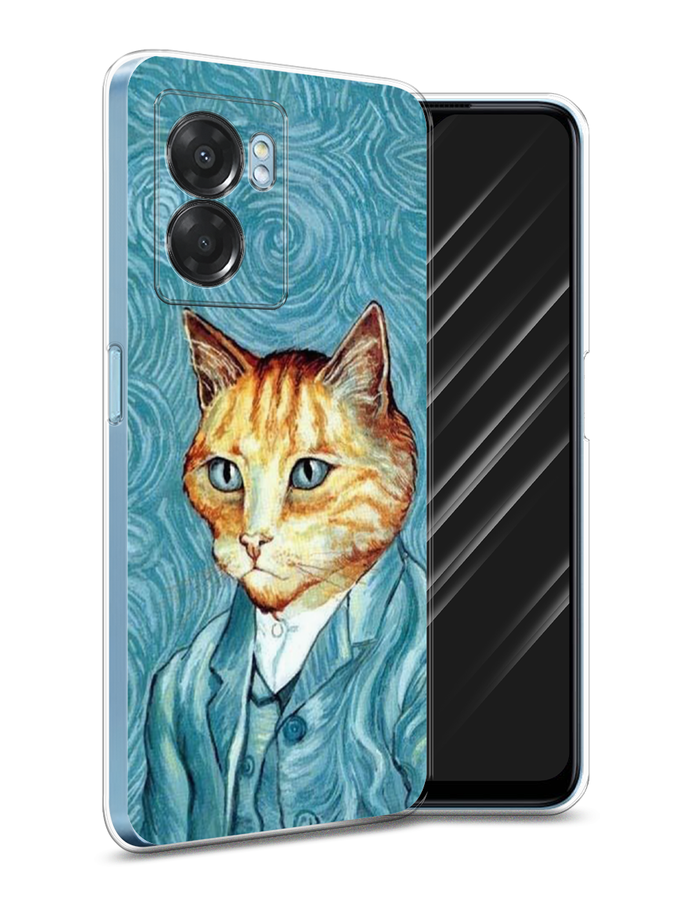 

Чехол Awog на Oppo A57 5G/A56s/OnePlus Nord N300 5G "Кот Ван Гог", Разноцветный, 2510250-2
