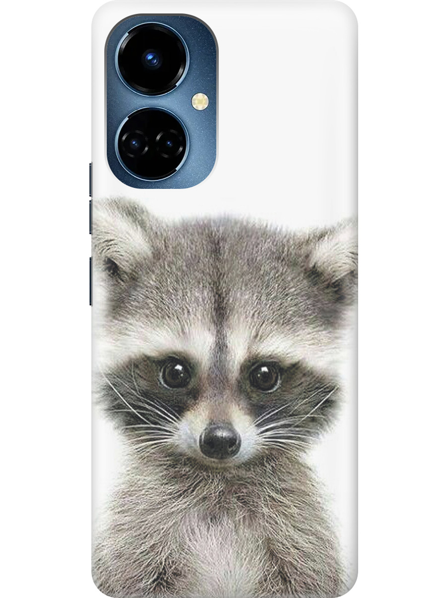 

Силиконовый чехол на Tecno Camon 19 / 19 Pro с рисунком "Кроха-енот", Бежевый;белый;серый;черный, 20011877