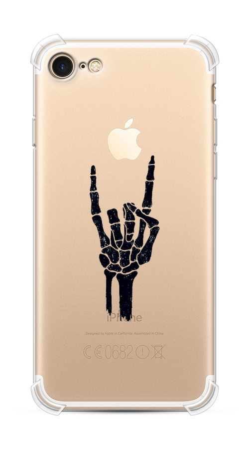 

Чехол Awog на Apple iPhone 8 / Айфон 8 "Rock for a skeleton", Разноцветный, 10851-1