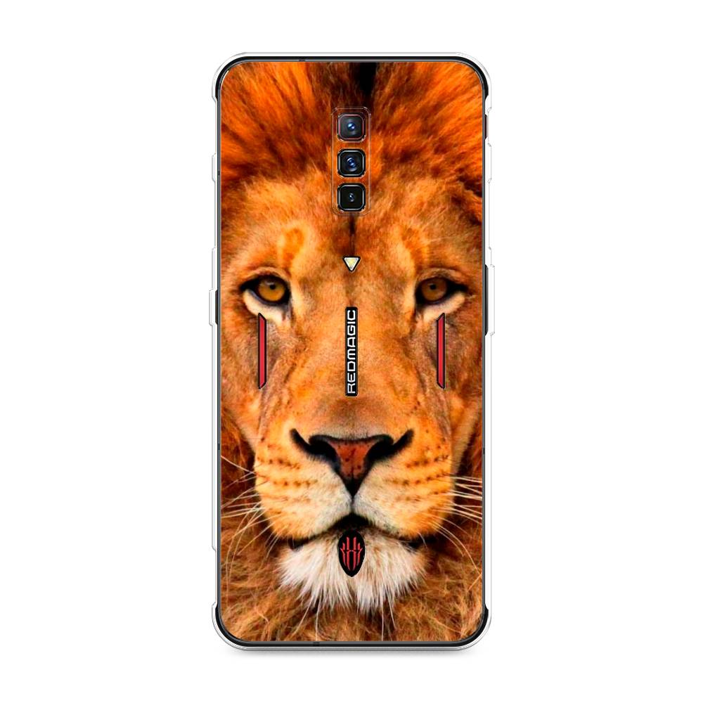 

Чехол на ZTE Nubia Red Magic 6 "Благородный лев", Оранжевый, 135150-1