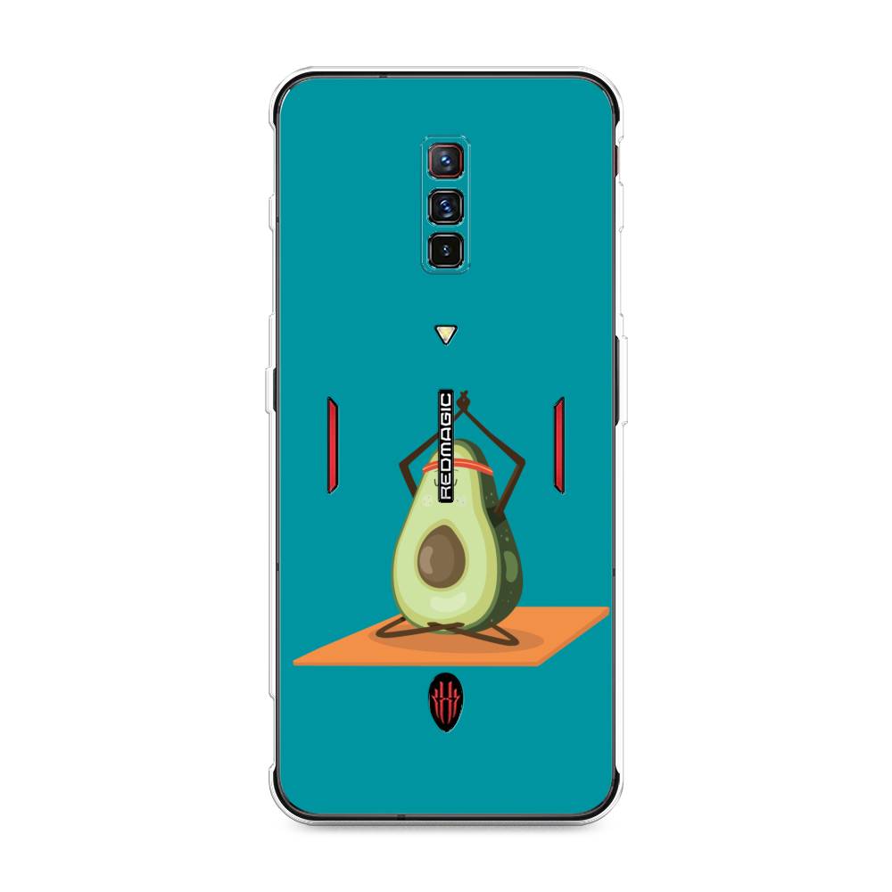 

Чехол на ZTE Nubia Red Magic 6 "Расслабься с авокадо", Голубой, 135150-6