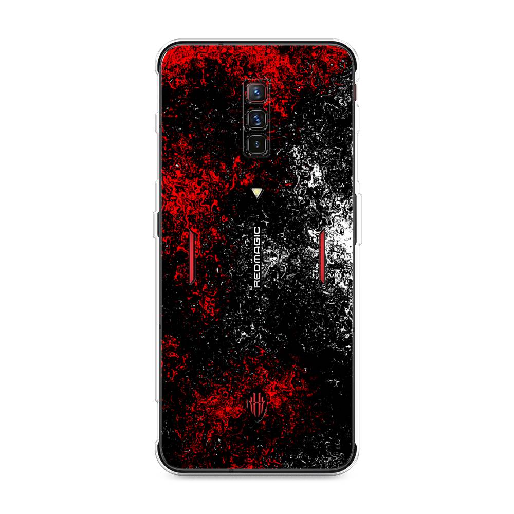 

Чехол на ZTE Nubia Red Magic 6 "Монотипия", Красный;черный;белый, 135150-3