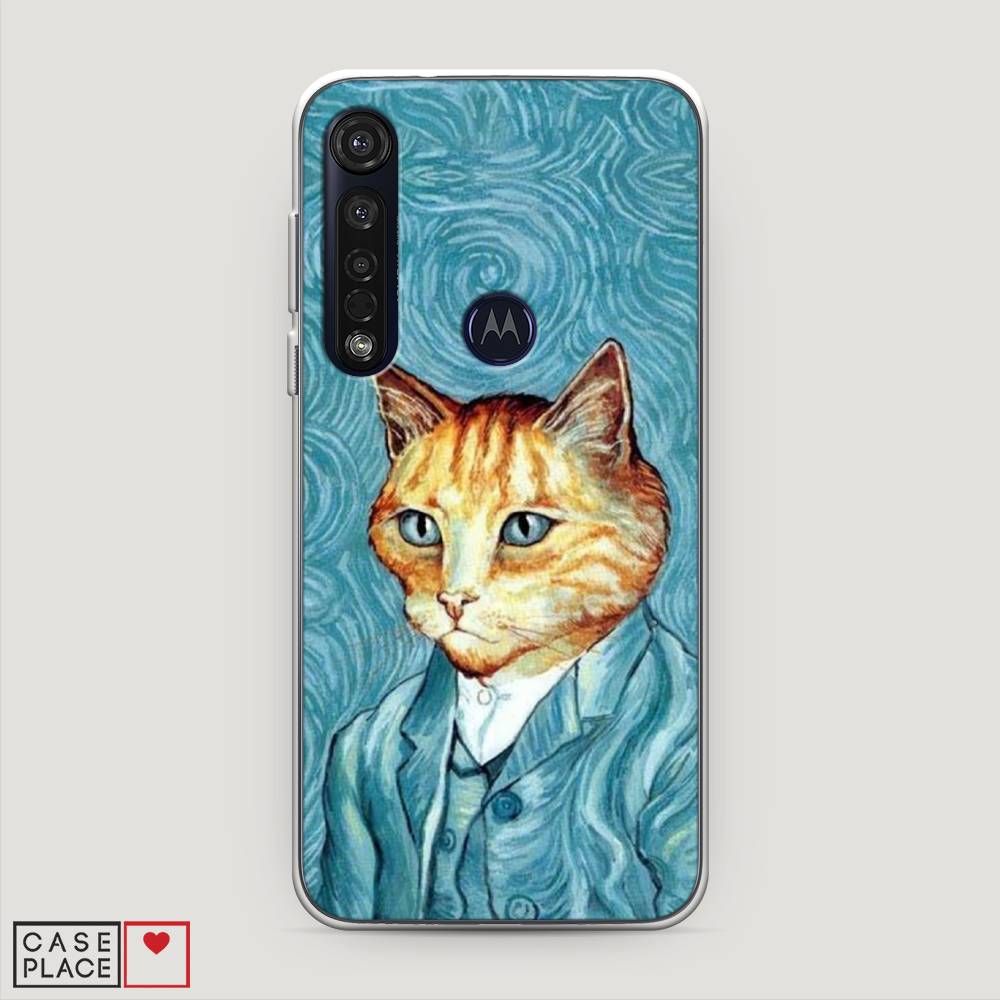 

Чехол Awog на Motorola Moto G8 Plus / Моторола Мото G8 Plus "Кот Ван Гог", Разноцветный, 241450-2