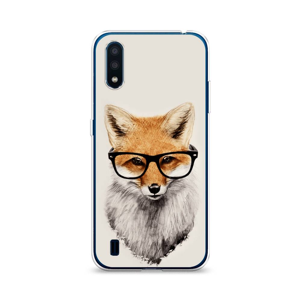 

Чехол Awog на Samsung Galaxy M01 / Самсунг M01 "Лиса в очках", Бежевый, 2101150-10