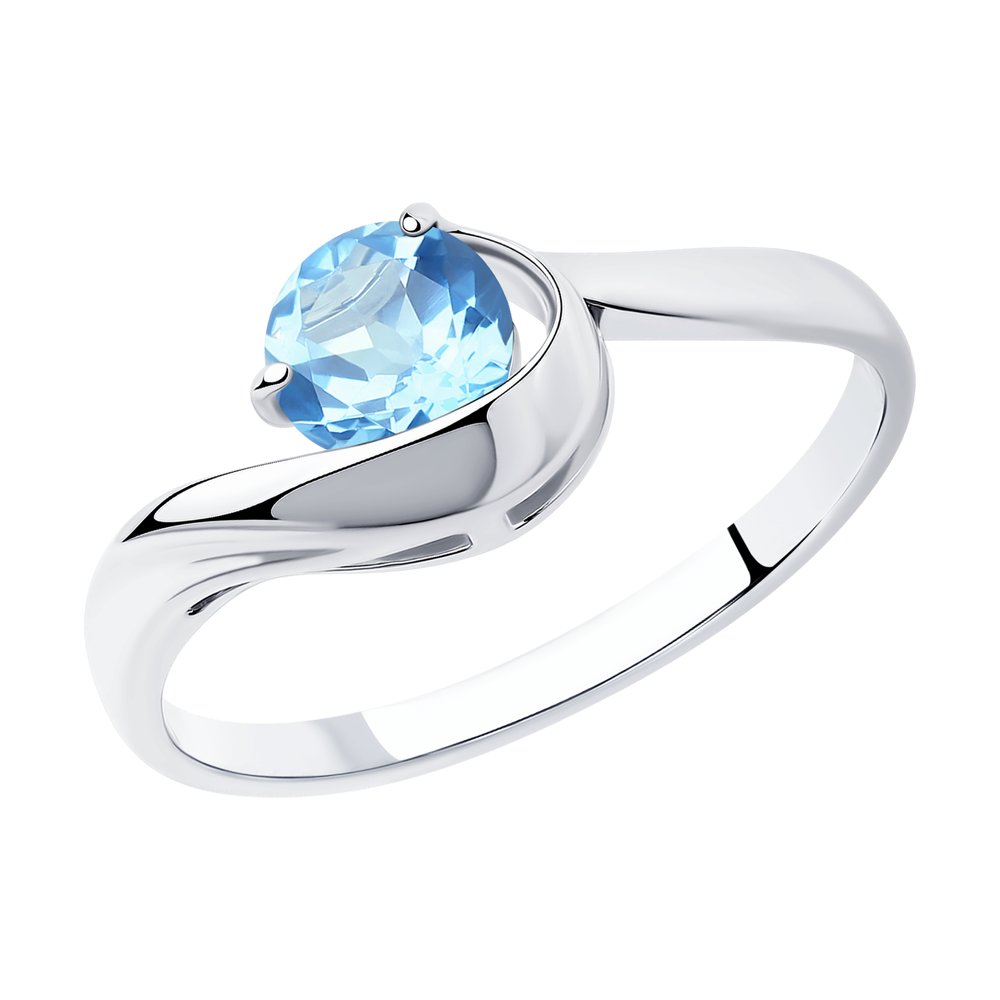 

Кольцо из серебра р. 18 SOKOLOV 92011755, топаз, 92011755