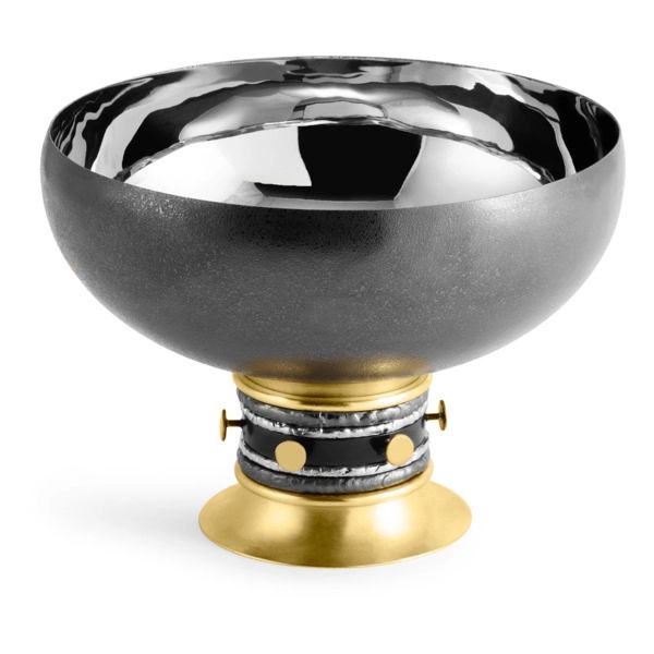 Декоративная чаша Michael Aram Нага 23x13 см золотисто-черная