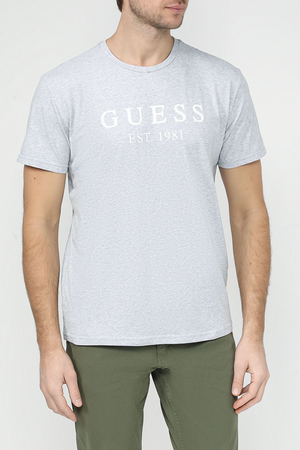 

Футболка мужская Guess U4RI22 K6YW0 серая M, Серый, U4RI22 K6YW0