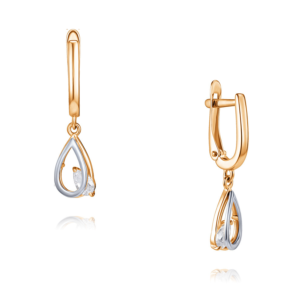 

Серьги из красного золота с фианитом ADAMAS 24039058/01-А50Д-72, 24039058/01-А50Д-72
