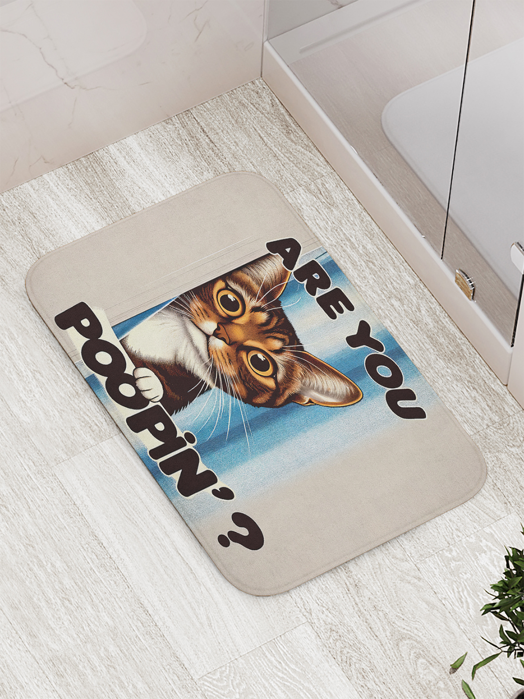 

Коврик для ванной и туалета мягкий JoyArty "Кошачьи вопросы", bath_429916