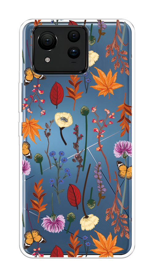 

Чехол на Asus ZenFone 11 Ultra "Orange Purple flowers", Оранжевый;красный;розовый;желтый;прозрачный, 45250-1