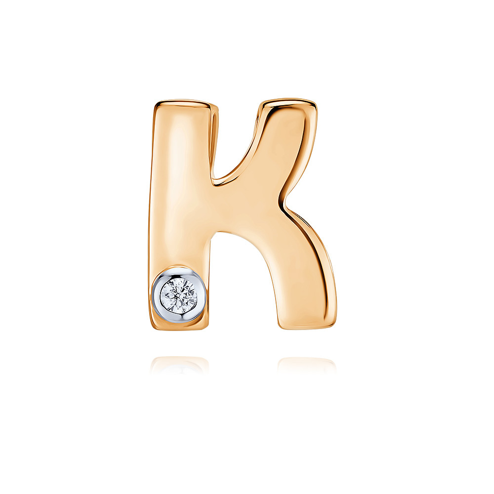 

Кулон из красного золота с фианитом ADAMAS 36039048/09-А50Д-72, 36039048/09-А50Д-72