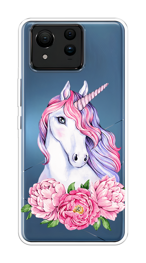 

Чехол на Asus ZenFone 11 Ultra "Единорог с пионами", Розовый;белый;зеленый, 45250-1