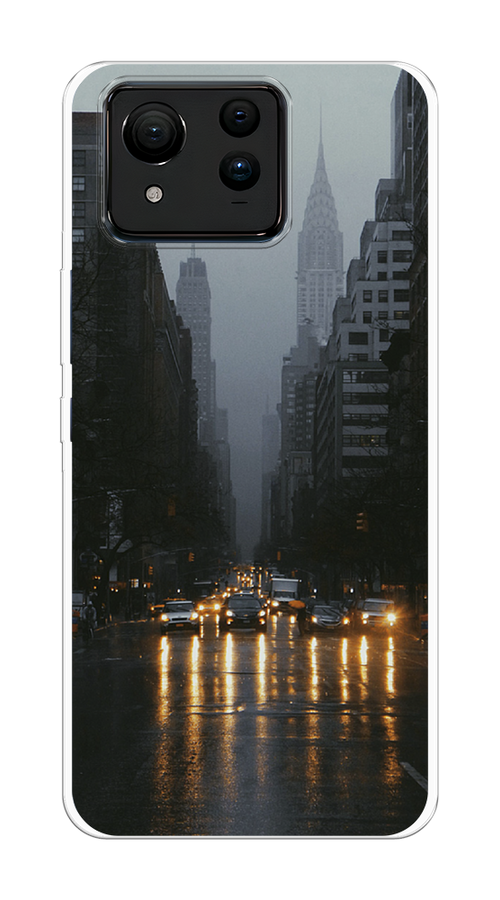 

Чехол на Asus ZenFone 11 Ultra "Дождливый Нью Йорк", Черный;серый, 45250-1