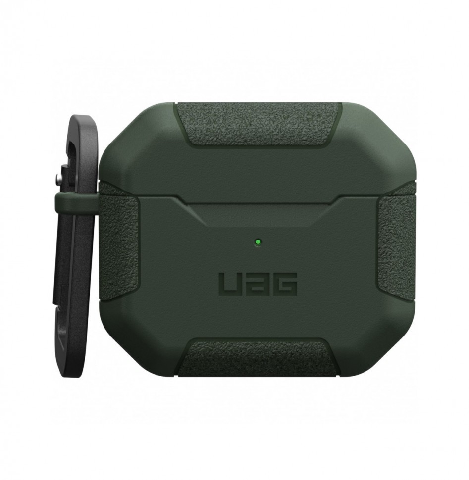 Чехол с карабином Urban Armor Gear Scout Series для AirPods 3, Оливковый