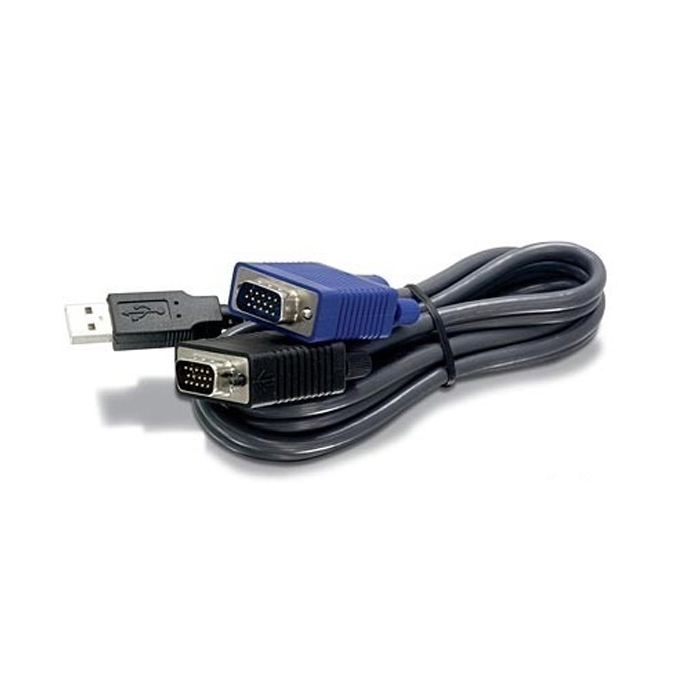 фото Кабель kvm trendnet tk-cu15 usb/vga, 4.5 м